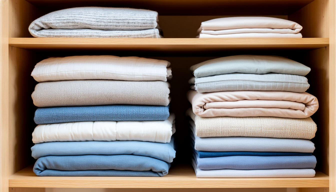 Storing textiles